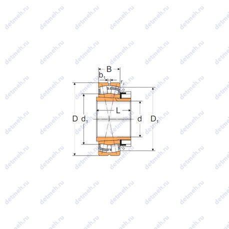 Подшипник 22222 KW33+H322 чертеж