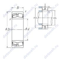 Чертеж подшипника 22230CDE4