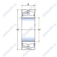 Чертеж подшипника 22232SWRCDg2E4