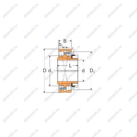 Подшипник 22252 KMBW33+H3152X чертеж