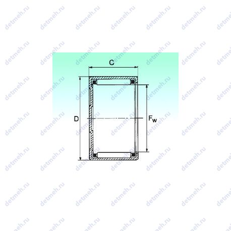 Подшипник BK 0408TN чертеж