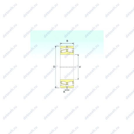 Подшипник 22308 VA чертеж