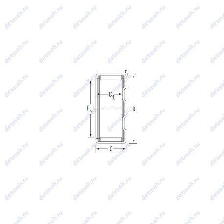 Подшипник BK1522 чертеж