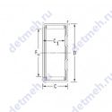 Чертеж подшипника BK1522