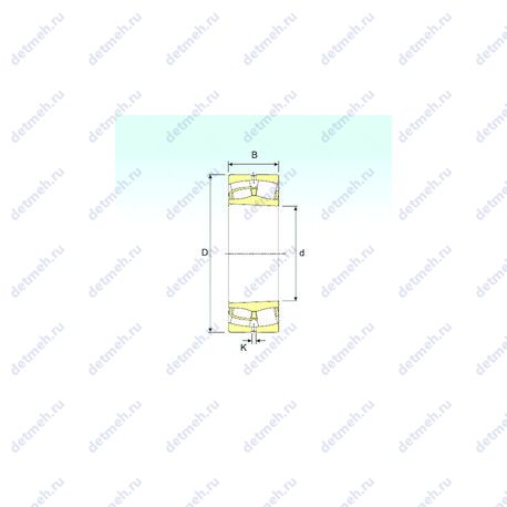 Подшипник 22312 KVA чертеж