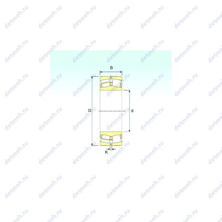 Подшипник 22320 VA чертеж