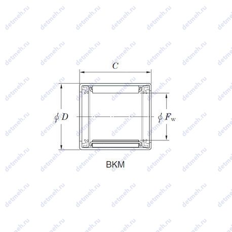 Подшипник BKM304030JU чертеж