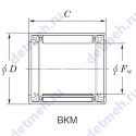Чертеж подшипника BKM354220-1UU