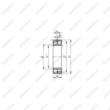 Подшипник 22336-E1-JPA-T41A чертеж