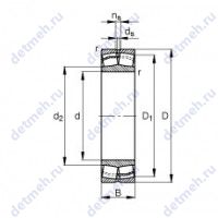 Чертеж подшипника 22344-E1-JPA-T41A