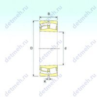 Чертеж подшипника 22348 KVA
