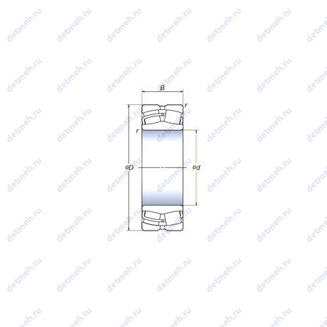 Подшипник 23024SWRCDg2E4 чертеж