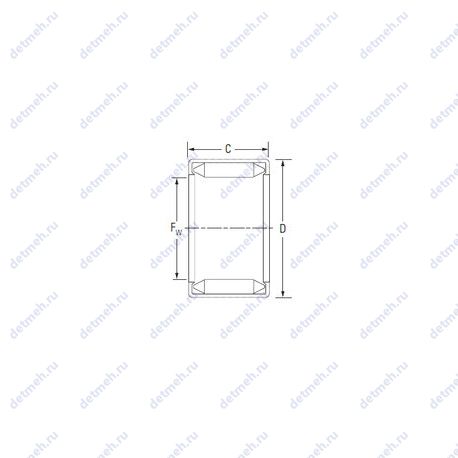 Подшипник BT168 чертеж