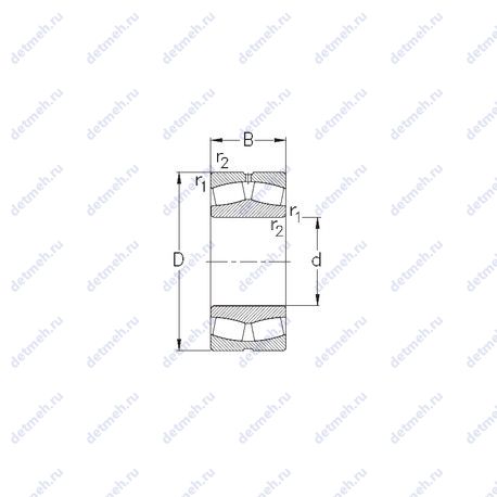 Подшипник 23052-MB-W33 чертеж