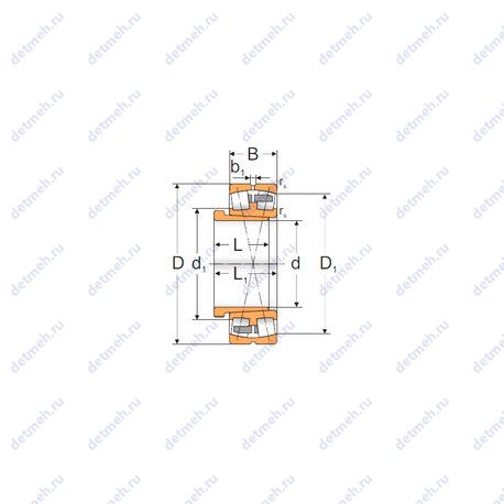 Подшипник 23134-K-MB-W33+AH3134 чертеж