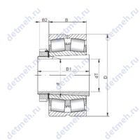 Чертеж подшипника 231/530 KCW33+H31/530