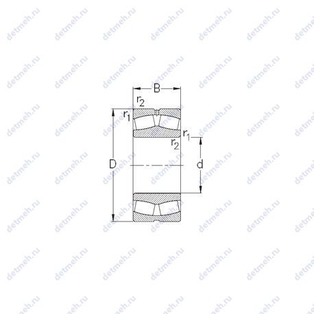 Подшипник 23192-MB-W33 чертеж
