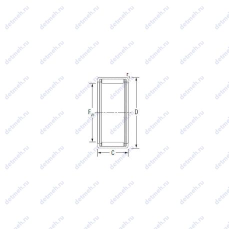 Подшипник DC502807 чертеж