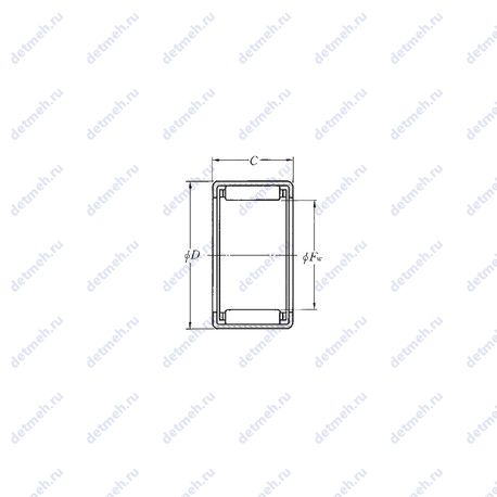 Подшипник DCL1010 чертеж