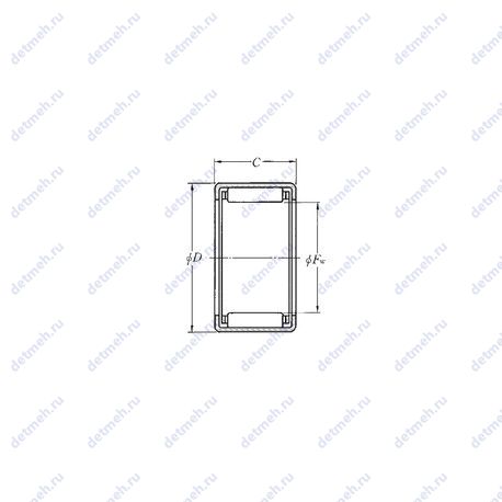 Подшипник DCL166 чертеж