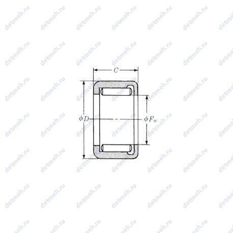 Подшипник DD500302 чертеж