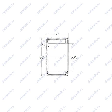 Подшипник DD500701 чертеж