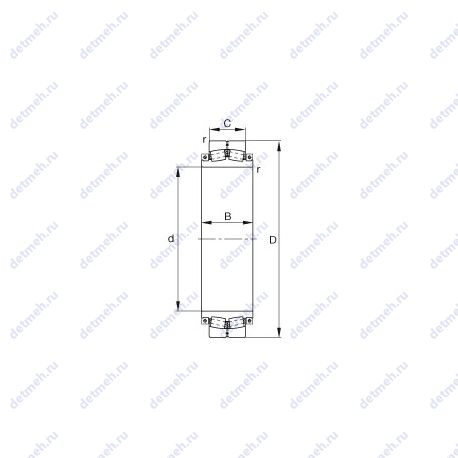 Подшипник 239SM560-MA чертеж