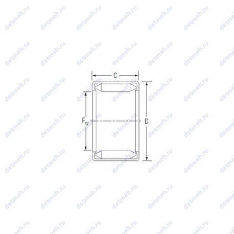 Подшипник DL 8 10 чертеж