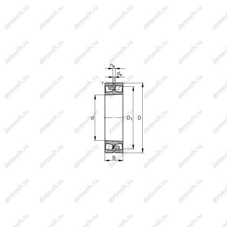 Подшипник 240/1060-B-K30-MB чертеж