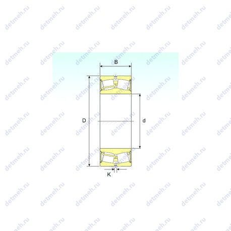 Подшипник 24032-2RS чертеж