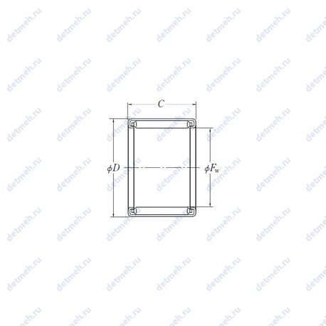 Подшипник F-1612 чертеж