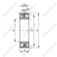 Чертеж подшипника 240/600-B-MB
