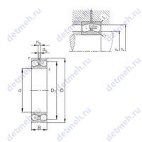 Чертеж подшипника 24092-E1A-MB1