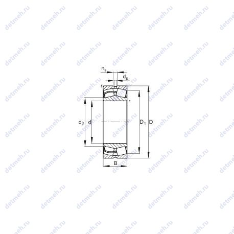Подшипник 24132-E1 чертеж