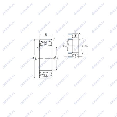 Подшипник 24138CE4 чертеж