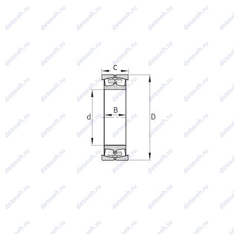 Подшипник 540626AA.J30CNF чертеж