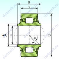 Чертеж подшипника GE 30 RB