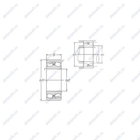 Подшипник LH-22213E чертеж