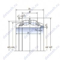 Чертеж подшипника SL1120-3