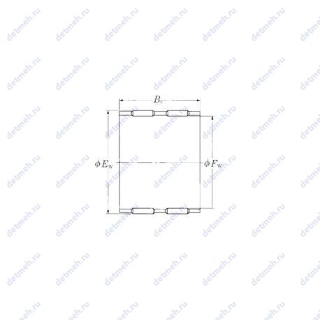 Подшипник FBN-242825W чертеж