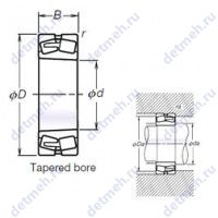 Чертеж подшипника TL23232CKE4