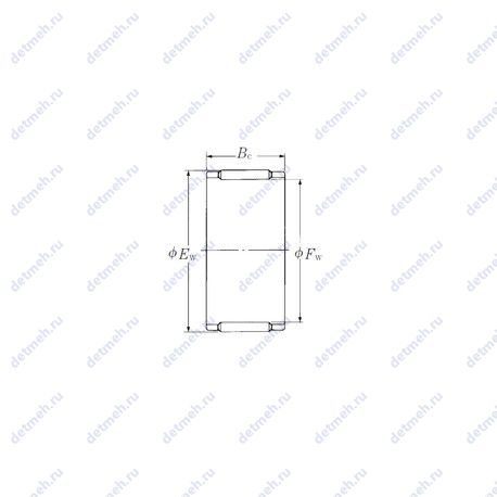 Подшипник FBN-657020 чертеж