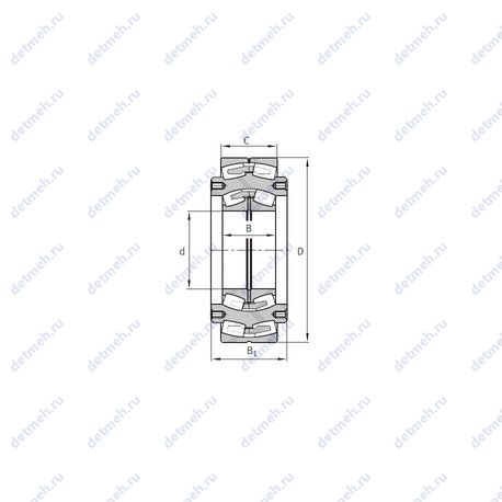 Подшипник Z-522400.04.DRGL чертеж