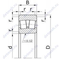 Чертеж подшипника 113517 Л