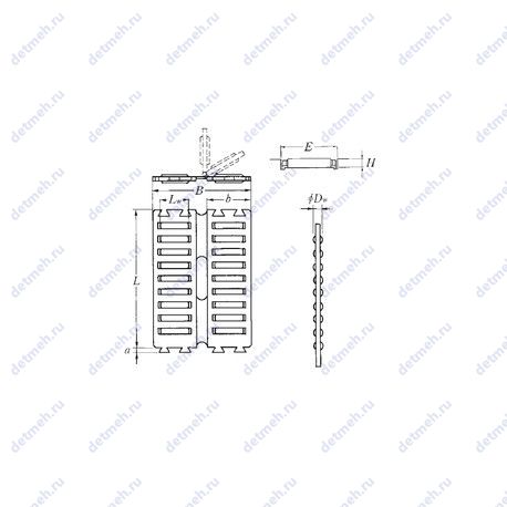 Подшипник FF2535ZW чертеж