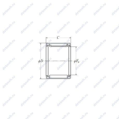 Подшипник FJ-1612 чертеж