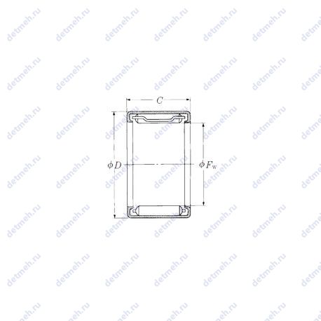 Подшипник FJL-1616L чертеж