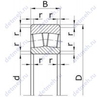 Чертеж подшипника 30537/560Н