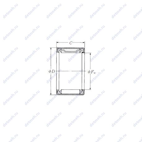 Подшипник FJL-912L чертеж