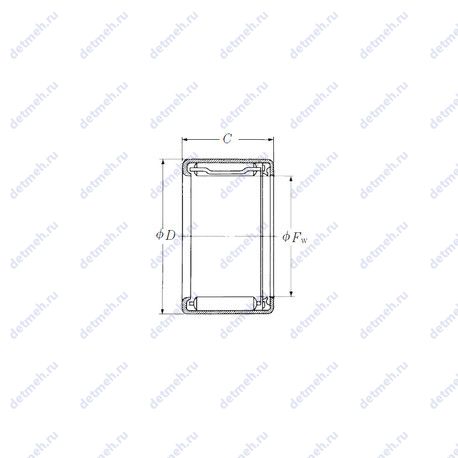 Подшипник FJLT-1012 чертеж